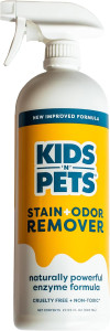 KIDS 'N' PETS - Instant All-Purpose Stain & Odor Remover – 27 fl oz - Permanently Eliminates Tough Stains & Odors – Even Urine Odors - No Harsh Chemicals, Non-Toxic & Child Safe, Multi-Color