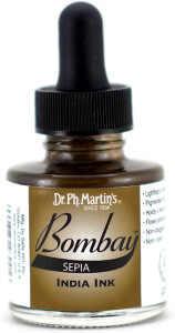 Dr. Ph. Martin's Bombay India Ink, 1.0 oz, Sepia